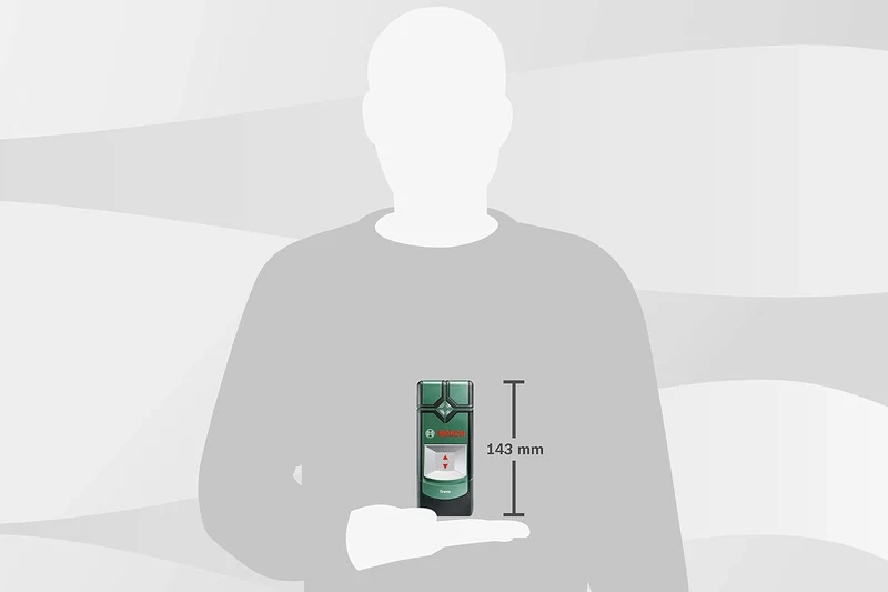 Bosch Ortungsgerät Truvo (Ein-Knopf-Bedienung für einfache Nutzung, Strom & Metall