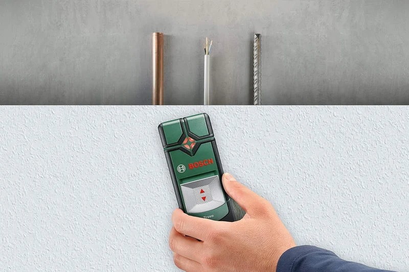 Bosch Ortungsgerät Truvo (Ein-Knopf-Bedienung für einfache Nutzung, Strom & Metall