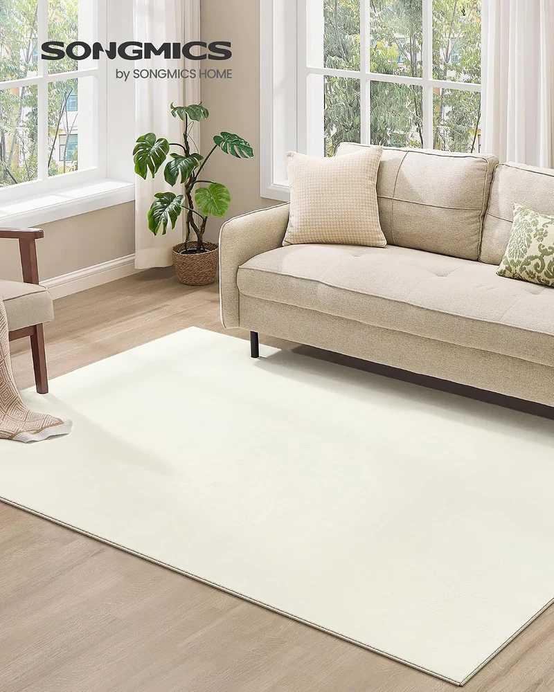 SONGMICS Teppich, 160 x 230 cm, Wohnzimmerteppich, Rutschfester Teppich, Dekoration, für Wohnzimmer,