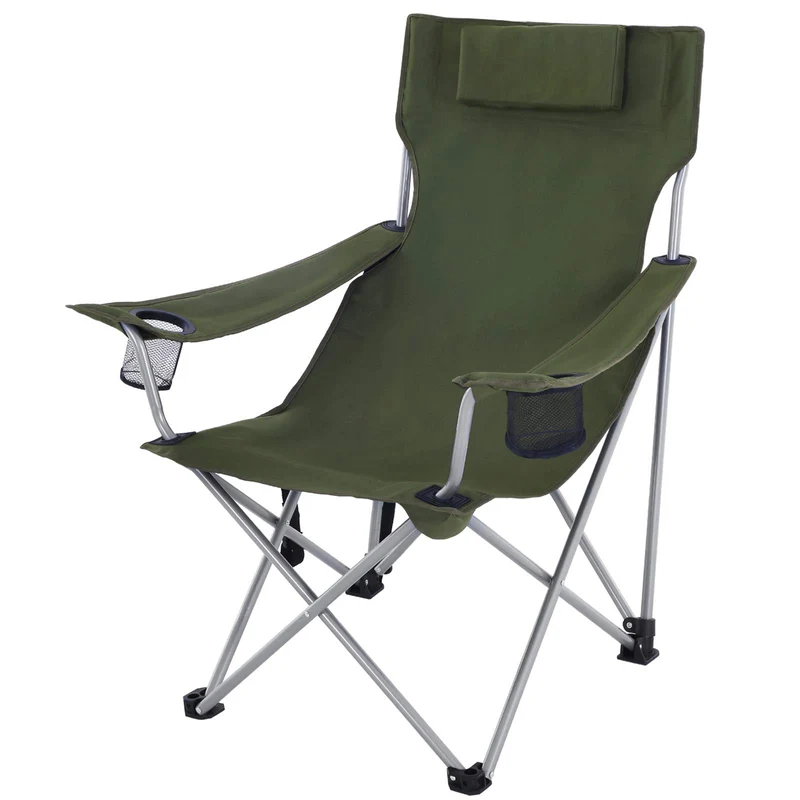 SONGMICS Campingstuhl, Klappstuhl, bis 150 kg belastbar 1 Grün, 1 Grün