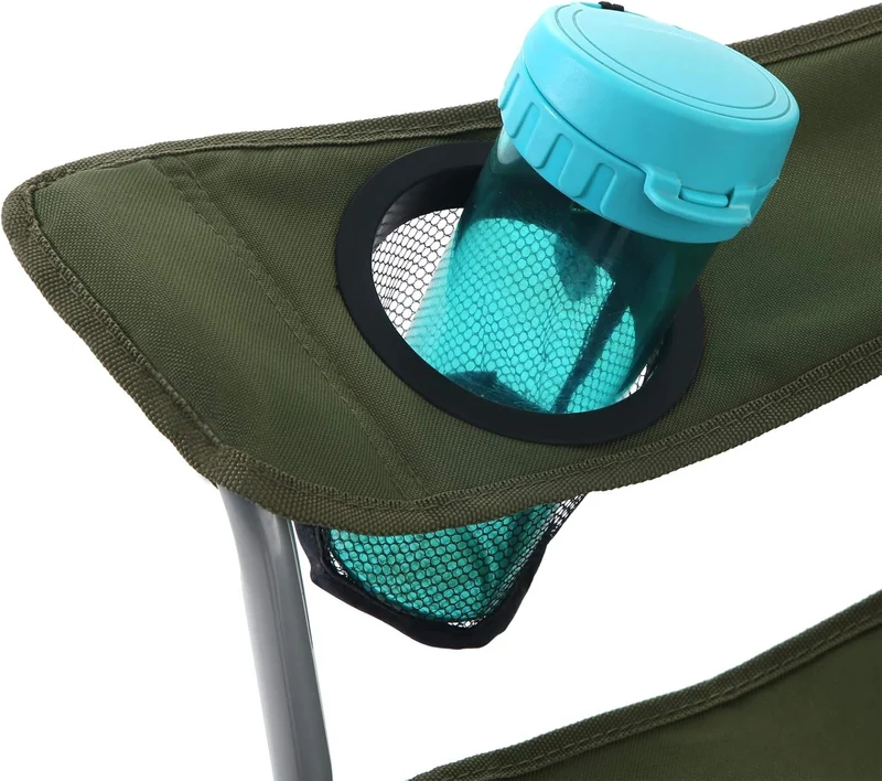 SONGMICS Campingstuhl, Klappstuhl, bis 150 kg belastbar 1 Grün, 1 Grün