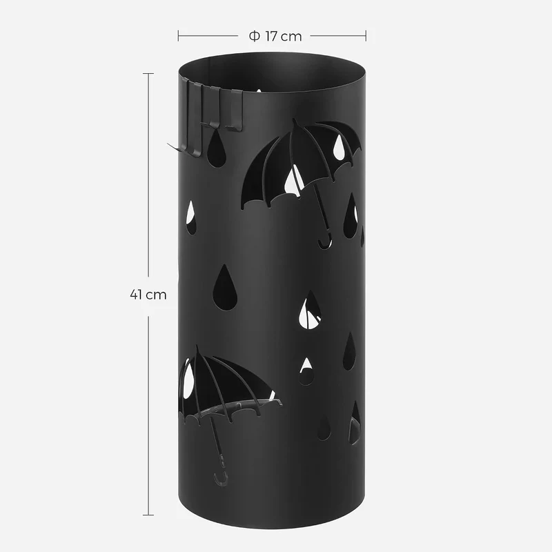 SONGMICS Regenschirmständer, mit 4 Haken, 17 x 41 cm (Ø x H)