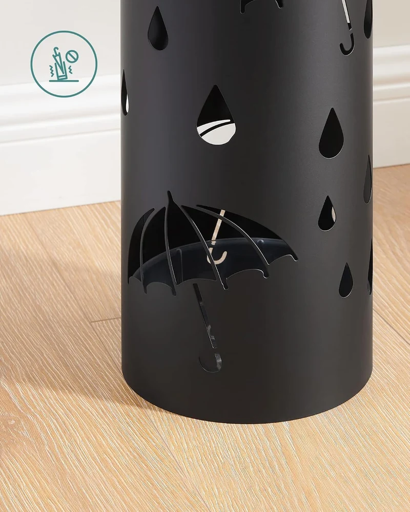 SONGMICS Regenschirmständer, mit 4 Haken, 17 x 41 cm (Ø x H)