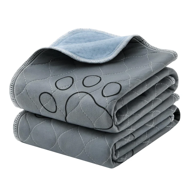 Feandrea Welpen-Unterlagen waschbar, auslaufsicher, 2er Set, 90 x 60 cm, 90 x 60 cm