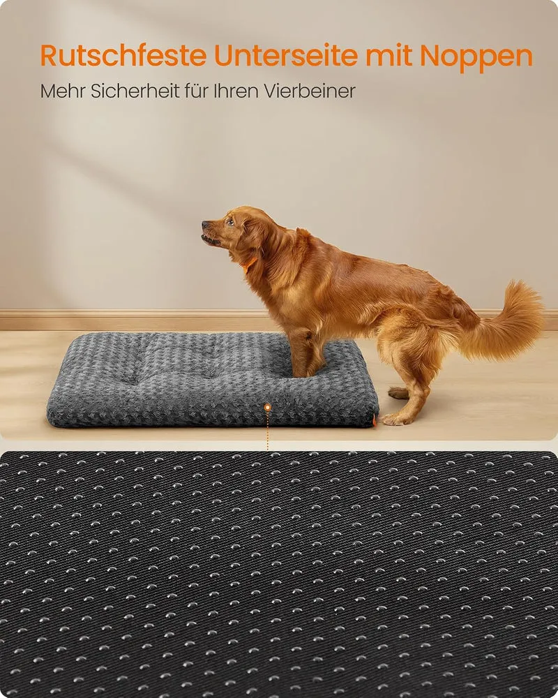 Feandrea Hundebett, 122 x 74 cm, weiche Polsterung, waschbar, rutschfest L 122 x B 74 x H 10 cm schi