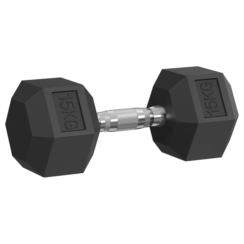 SONGMICS Kurzhanteln 10 kg, 12,5 kg, 15 kg, 20 kg,Hexagon Hanteln aus Gusseisen 5.0 Kilogramm 2, 5.0