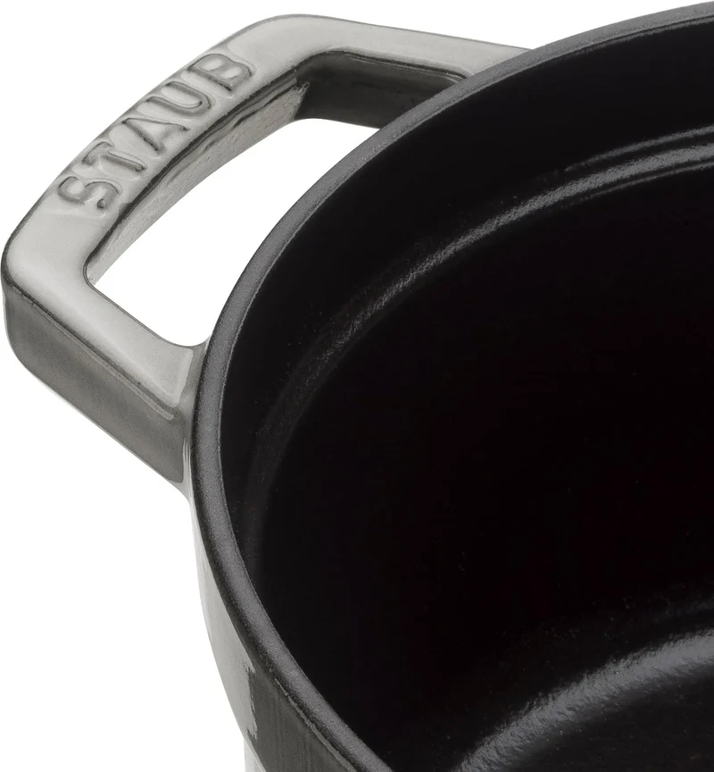 STAUB Gusseisen Bräter/Cocotte, Rund 26 cm, 5 L, Aromaregen Funktion, Für alle Herdarten geeignet, G