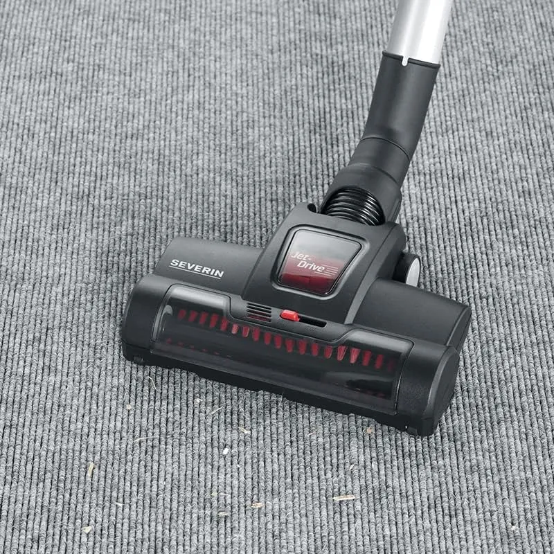 Severin Jet-Drive Turbobürste für Bodenstaubsauger, Inklusive 2 Reduzierhülsen, TB 7216, Schwarz