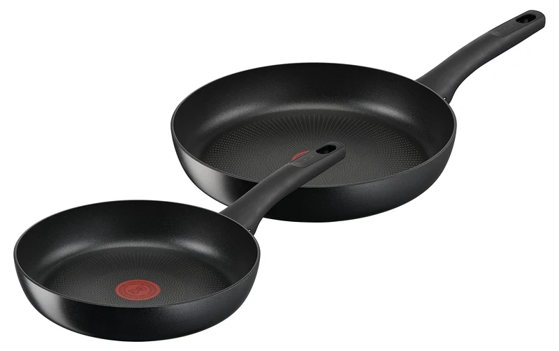 Tefal G28890 Hard Titanium On Pfannen-Set 24 + 28 cm | Aluminium | unbedenkliche Antihaftversiegelun