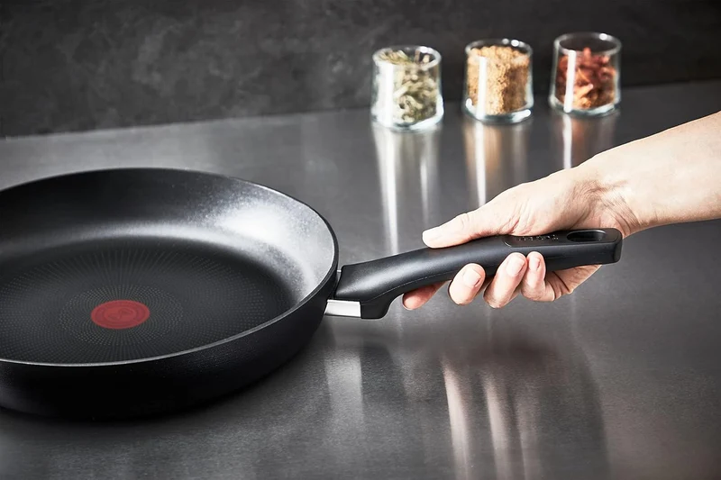 Tefal G28890 Hard Titanium On Pfannen-Set 24 + 28 cm | Aluminium | unbedenkliche Antihaftversiegelun
