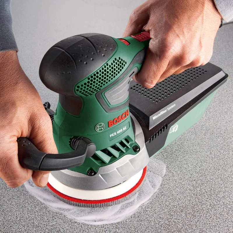 Bosch Exzenterschleifer PEX 400 AE (370 Watt, im