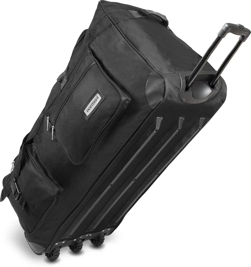 normani Stabile Reisetasche Trolley Big Size XL 80-150 Liter mit 2 Rollen –Robust und wasserabweisen