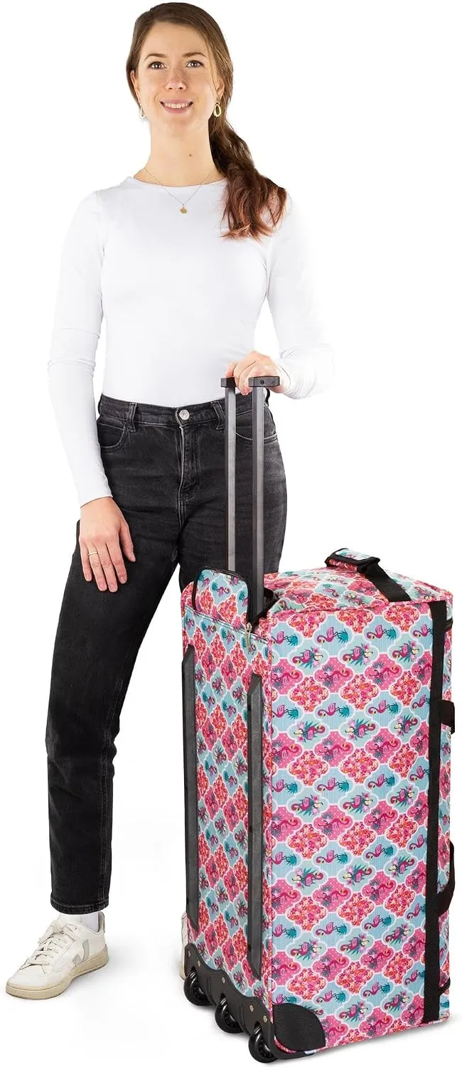 normani Reisetasche 80 L Reise-Trolley Jumbo XXL Big-Travel mit 3 Rollen und grossem Hauptfach - rie