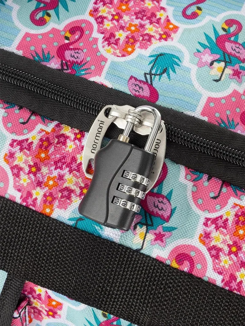 normani Reisetasche 80 L Reise-Trolley Jumbo XXL Big-Travel mit 3 Rollen und grossem Hauptfach - rie
