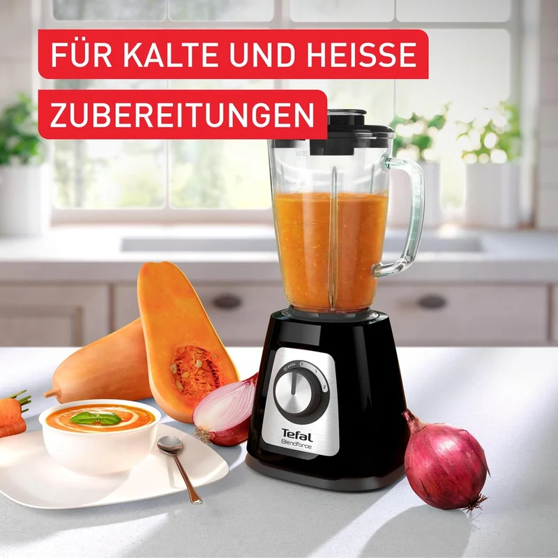 Tefal BL435831 BL4358 Standmixer, Glas, 1.75 liters, Schwarz