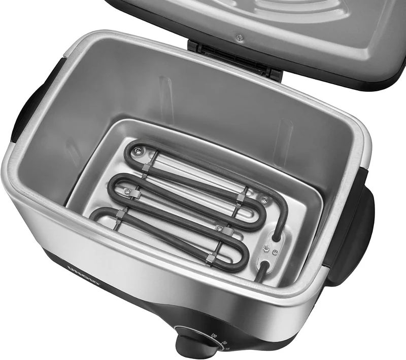 Unold 58615 Fritteuse Kompakt Füllmenge ca. 1,5l für ca. 500g Pommes Frites Cool-Touch- Gehäuse aus