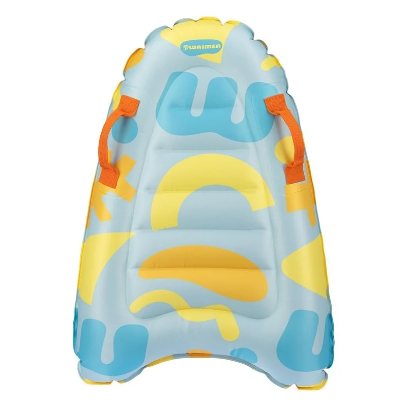 Waimea Aufblasbares Bodyboard mit Griffen - Hellblau/Gelb/Orange - 70 cm Länge