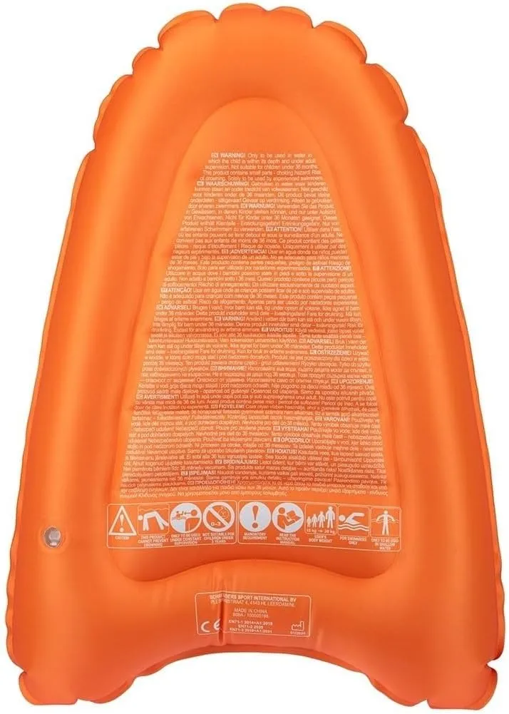 Waimea Aufblasbares Bodyboard mit Griffen - Hellblau/Gelb/Orange - 70 cm Länge