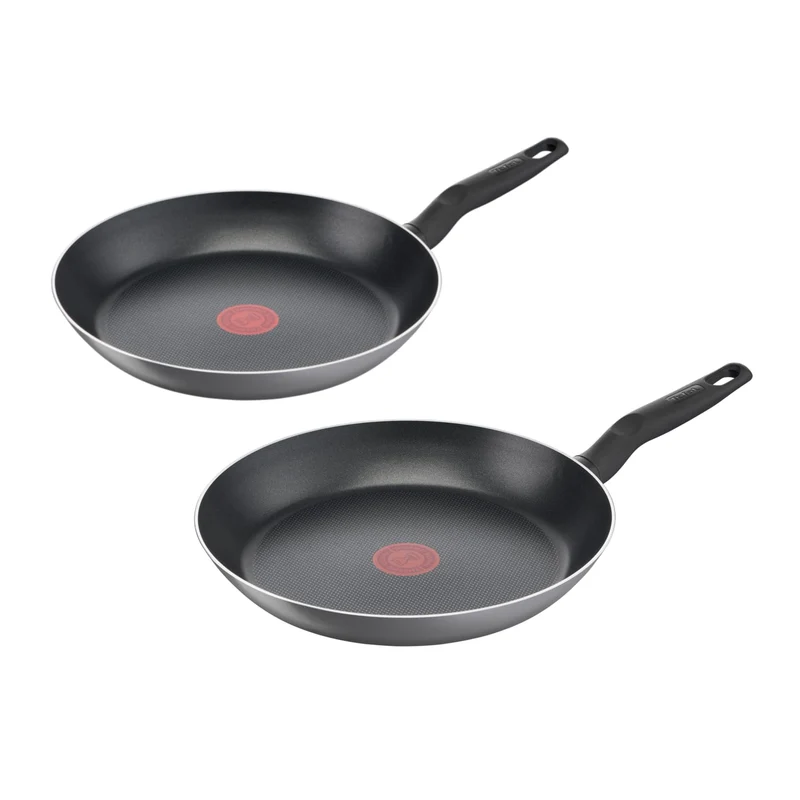 Tefal Easy Cook & Clean Pfannenset 24/28 cm, Antihaftbeschichtung, Bratpfannen, Thermo-Signal bei id