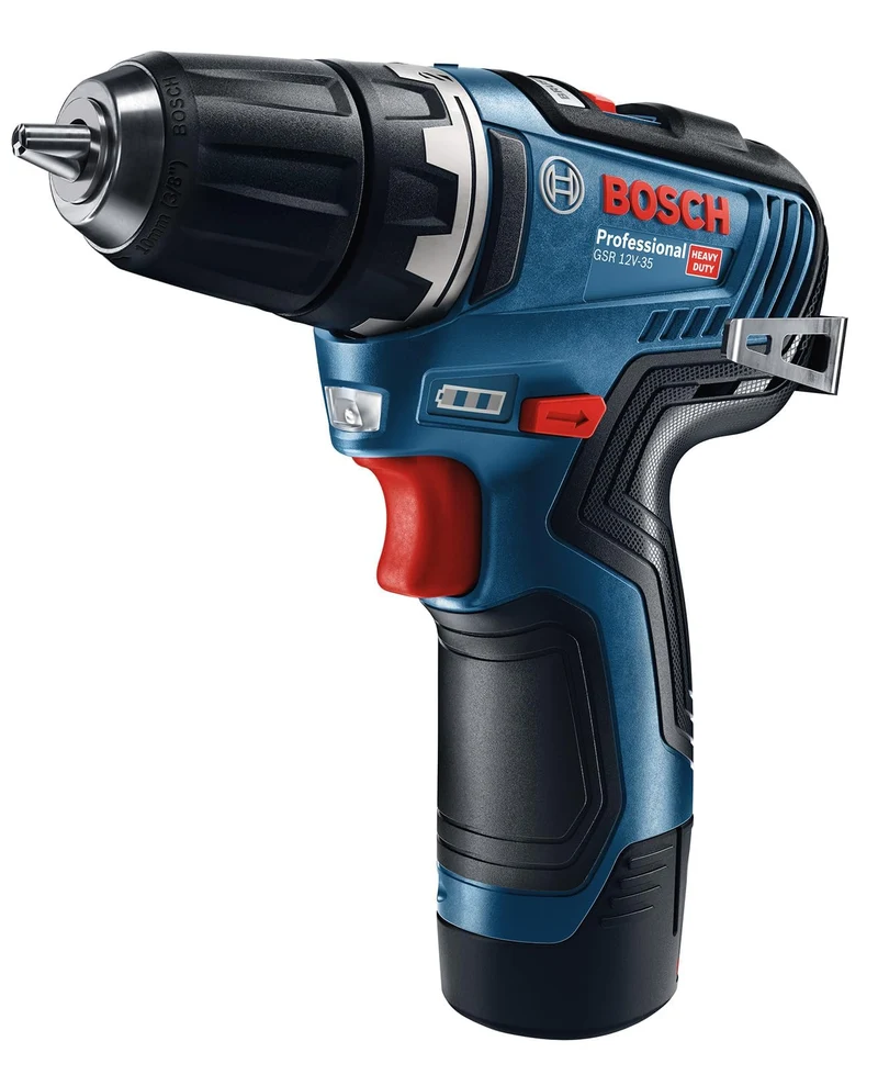 Bosch Professional 12V System Akkuschrauber GSR 12V-35 (2x 3,0 Ah Akku, 12 Volt, max. Drehmoment har