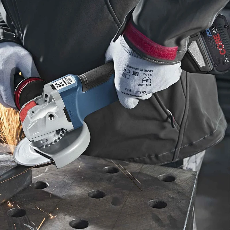 Bosch Professional 18V System Akku Winkelschleifer GWX 18V-10 PC (mit X-LOCK, Leerlaufdrehzahl: 4.50