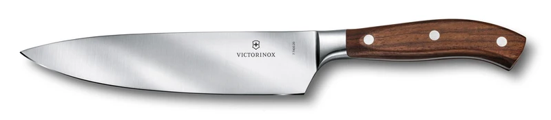 Victorinox Grand Maître, Profi Tranchiermesser, Extra Scharfe Klinge, gerader Schliff, 20 cm, Edler