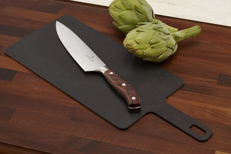 Victorinox Grand Maître, Profi Tranchiermesser, Extra Scharfe Klinge, gerader Schliff, 20 cm, Edler