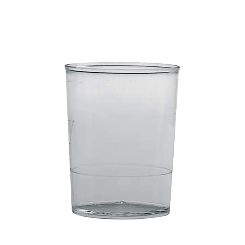 Martellato rund klein Glas, 100 Stück, Plastik, durchsichtig, 100 ml