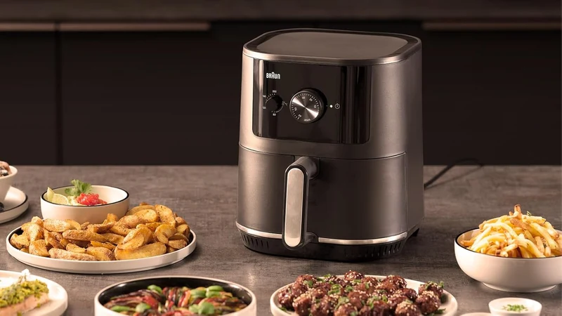 Braun Heissluftfritteuse MultiFry 3 HF3000, 4,3L, Airfryer, 80-200°, RealAir Technologie, Timer, 12