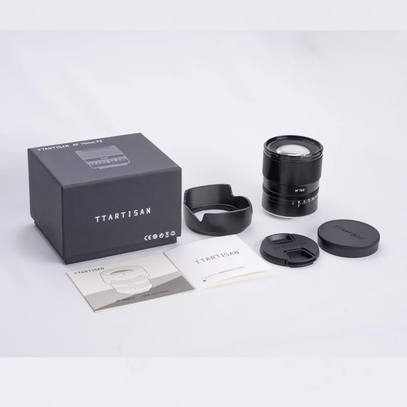 TTArtisan AF 75mm F2-Objektiv Vollformat-Porträtobjektiv, grosse Blende, leichtes STM AF-Autofokusob