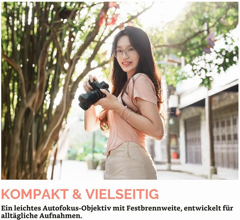 TTArtisan AF 75mm F2-Objektiv Vollformat-Porträtobjektiv, grosse Blende, leichtes STM AF-Autofokusob