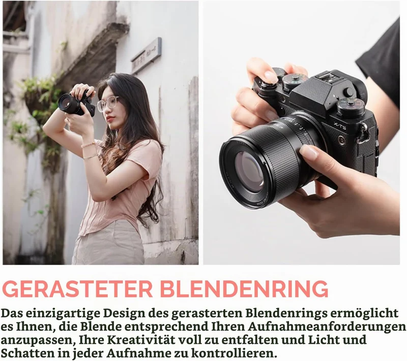 TTArtisan AF 75mm F2-Objektiv Vollformat-Porträtobjektiv, grosse Blende, leichtes STM AF-Autofokusob