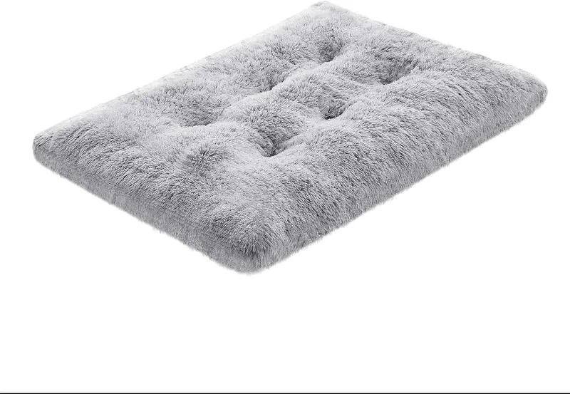 Feandrea Hundebett, Hundekissen, Langer Plüsch, 122 x 74 cm, waschbar L 122 x B 74 x H 10 cm Ombré-G
