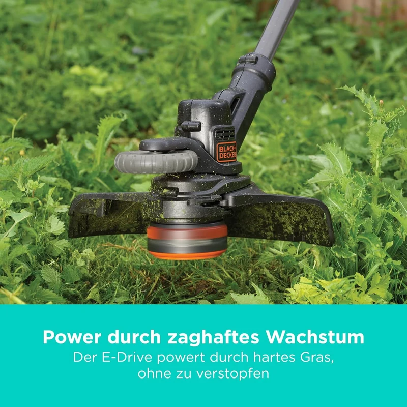 Black+Decker Akku-Rasentrimmer (18V 2,0Ah, 28 cm Schnittbreite, automatische Fadenverlängerung (AFS)