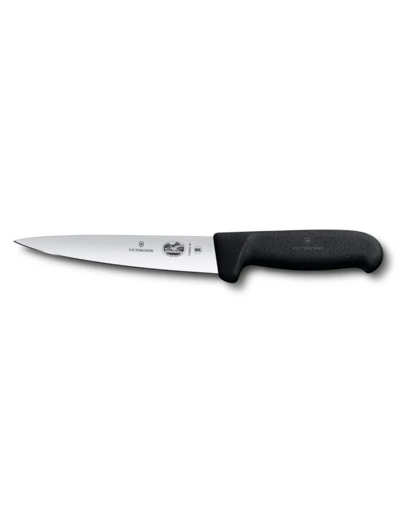 Victorinox Fibrox Kochmesser, Stechmesser, Extra Scharfe Klinge, Rostfreier Stahl, Spülmaschinengeei