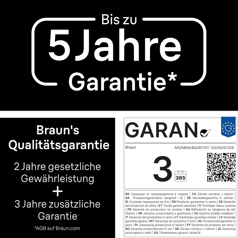 Braun Barttrimmer Series 3, Bartschneider Herren, BT3520, Schwarz | Kabelloser Bart Rasierer mit Ult