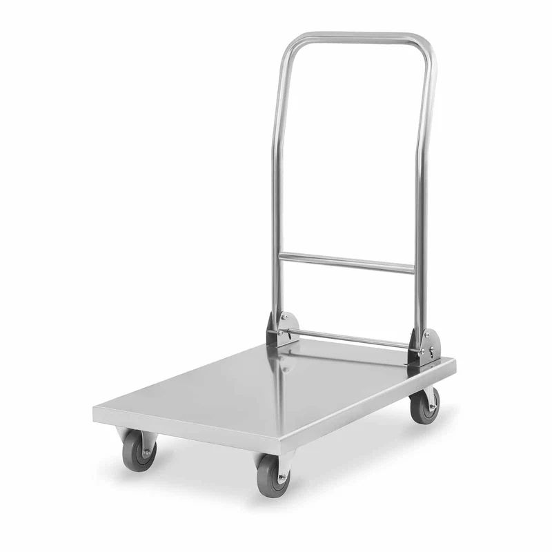Royal Catering RCFT-1.1 Transportwagen Klappbar Plattformwagen Klappwagen Rollwagen (400 kg, Ladeflä