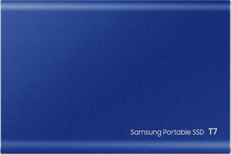 Samsung Portable SSD T7, 500 GB, USB 3.2 Gen.2, 1.050 MB/s Lesen, 1.000 MB/s Schreiben, Externe SSD