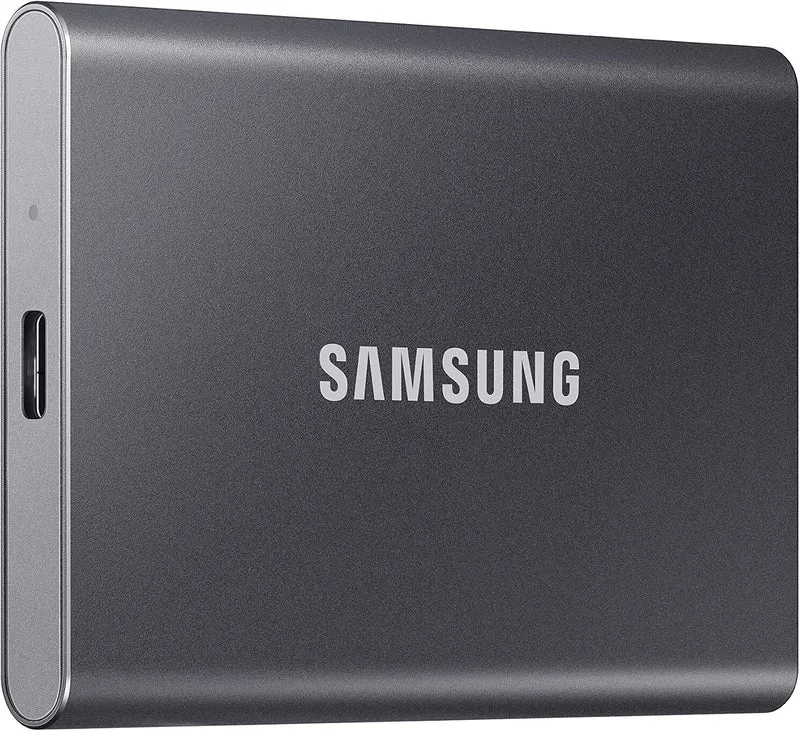 Samsung Portable SSD T7, 500 GB, USB 3.2 Gen.2, 1.050 MB/s Lesen, 1.000 MB/s Schreiben, Externe SSD