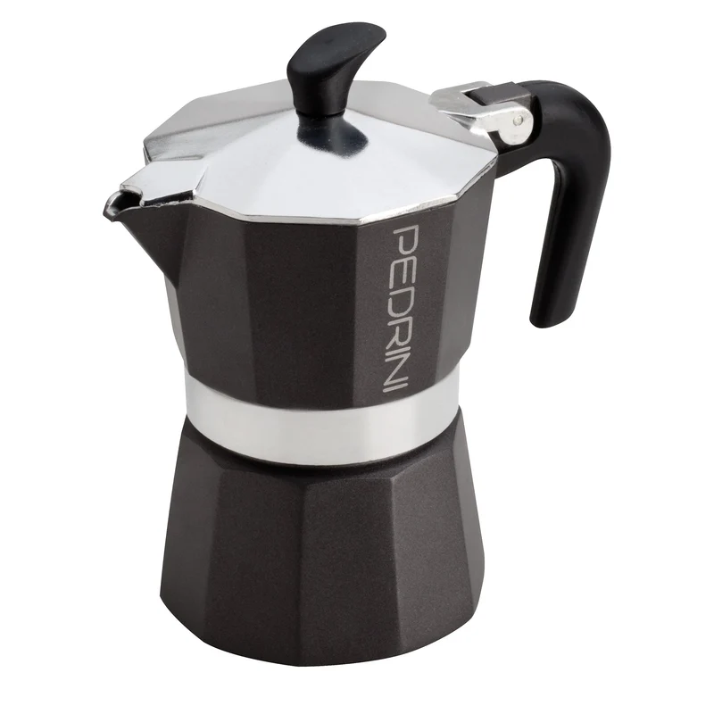 Pedrini Espressokocher 3 Tassen Anthrazit-schwarz Klassisch Vollautomatisch 1 stück (1er Pack) Anthr