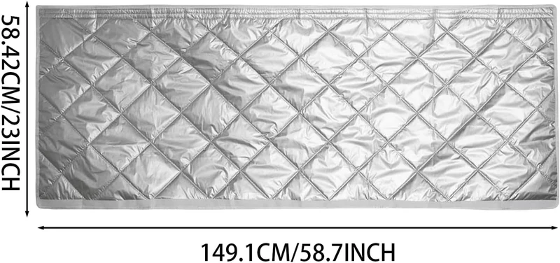 Schlauchabdeckung Tragbare Klimaanlage Gesteppte Klimaanlage-Schlauch-Isolierhülle 147x58 Cm 2 Verst