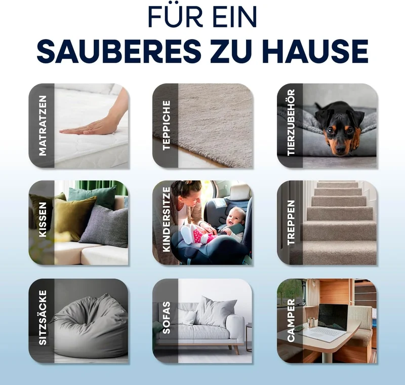 CLEANmaxx Polsterreiniger Gerät Kompakt Pro | Nasssauger & Teppichreiniger in einem | 13 kPa Waschsa