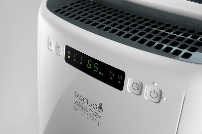 De'Longhi AriaDry DEXD216RF Mehrzweck-Luftentfeuchter, entfernt Feuchtigkeit zu Hause mit Filtration