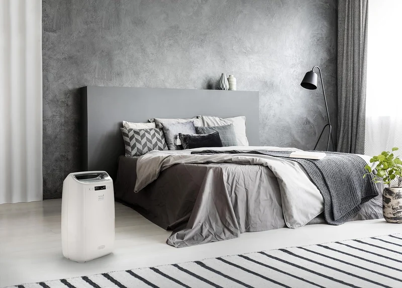 De'Longhi AriaDry DEXD216RF Mehrzweck-Luftentfeuchter, entfernt Feuchtigkeit zu Hause mit Filtration
