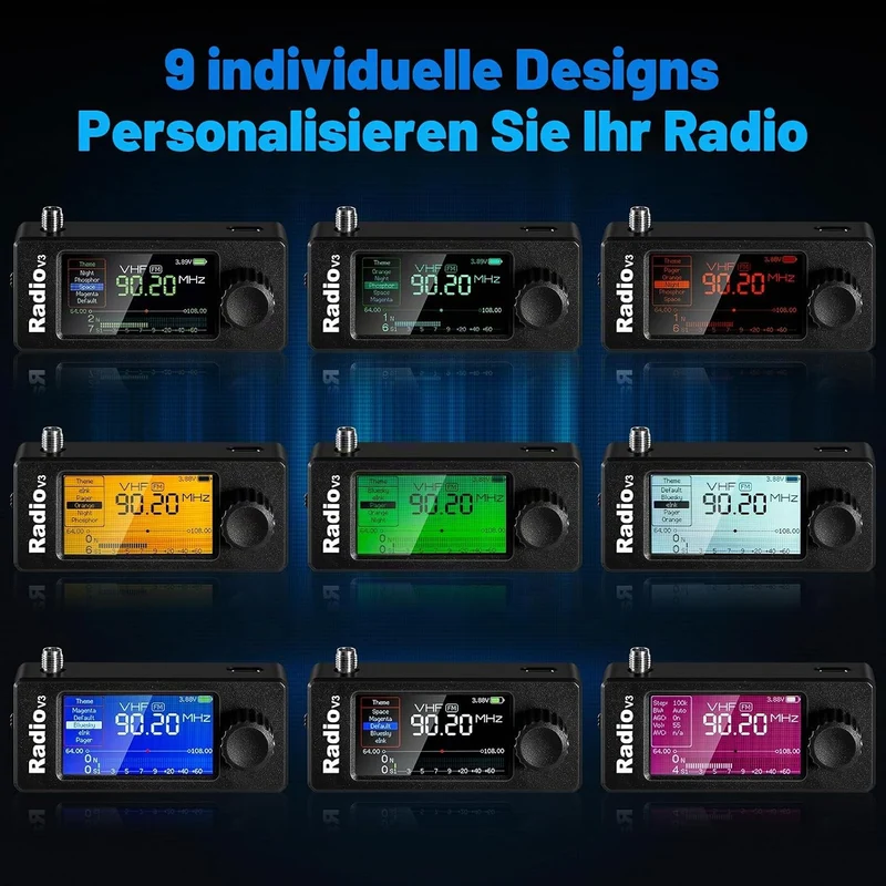 AURSINC Si4732 Mini Radio V3 Pocket Shortwave Radio Receiver, HF SW MW VHF All Band, AM/FM/LSB/USB M