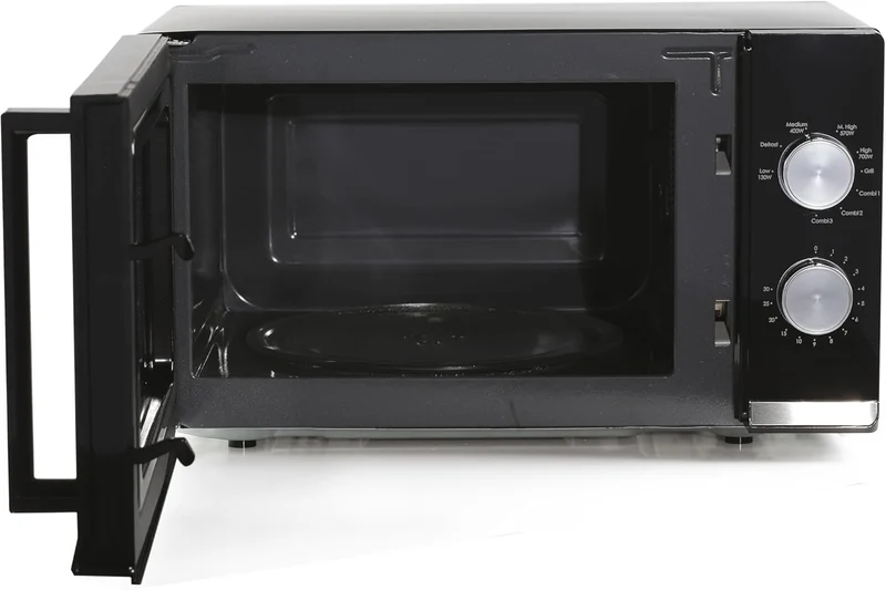 Candy Mikrowelle / 700 Watt/Grill 900 Watt / 20 Liter/Grilleinsatz/Schwarz/Modell: CMG20TNMB