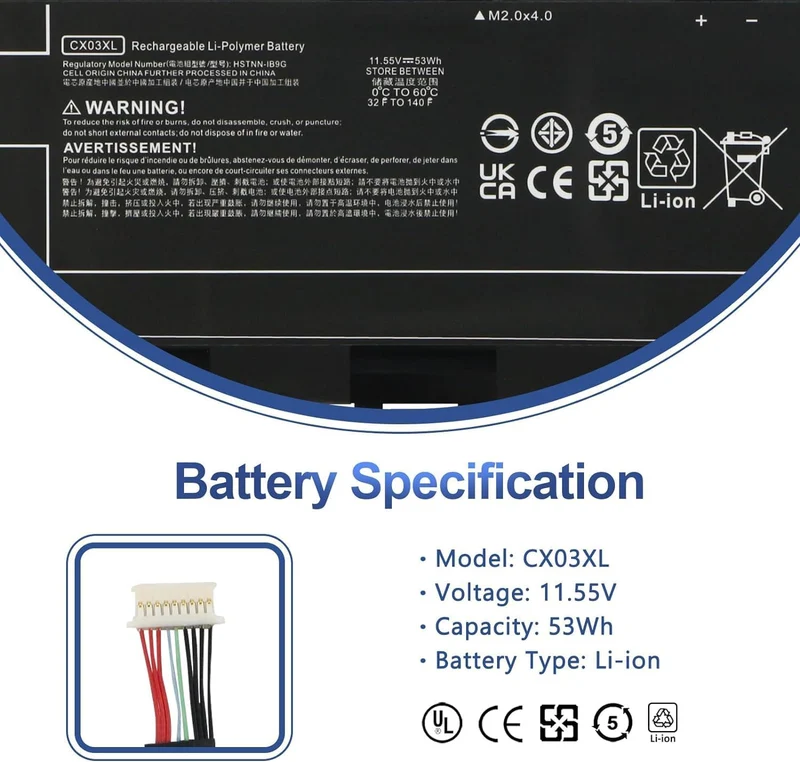ANTIEE CX03XL Laptop Akku für HP EliteBook x360 830 G7 EliteBook x360 830 G8 Series HSTNN-IB9G HSTNN
