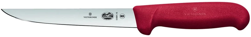 Victorinox, coltello disossatore da cucina Fibrox, manico ergonomico, 15 cm, rosso 15 cm Rot, 15 cm
