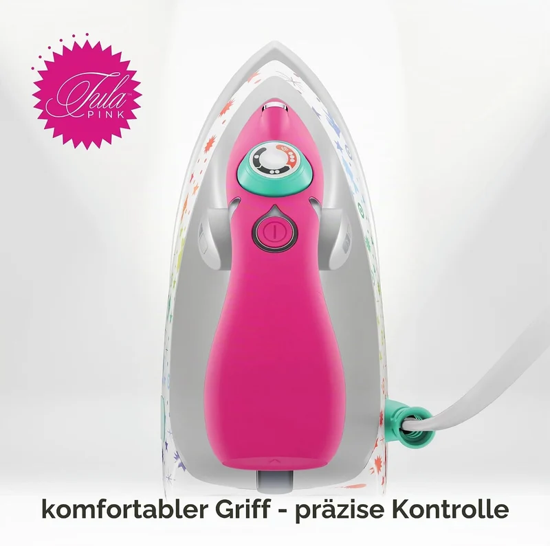 oliso M3Pro Textile Compact Fabric Project Dampfbügeleisen mit Solemate Heissbügeleisenablage, Tula