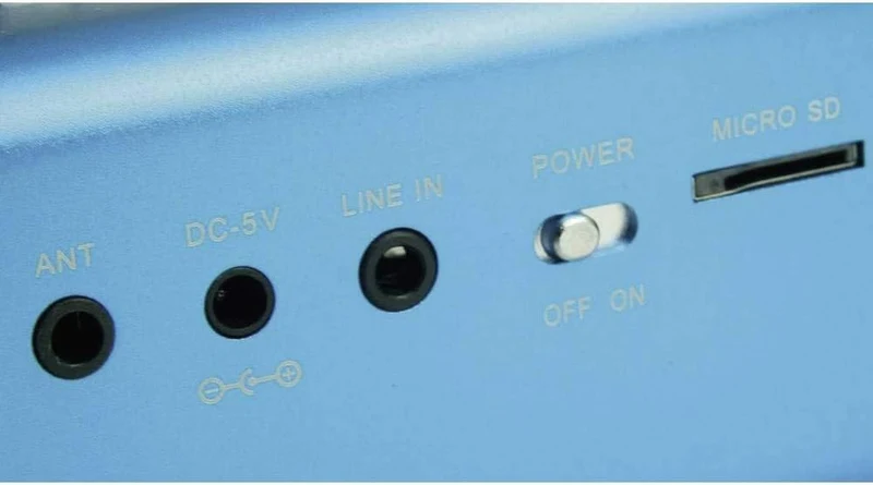 MusicMan MA Lautsprecher (MP3-Player, Soundstation & Radio, USB, Line-In) blau Blau ohne Display Sin